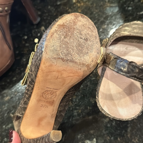 Versace Python Snake Skin Heels - Picture 5 of 6